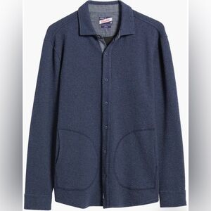 Johnnie-O Ruettiger Knit Shacket XXL NWT Brand New, Indigo